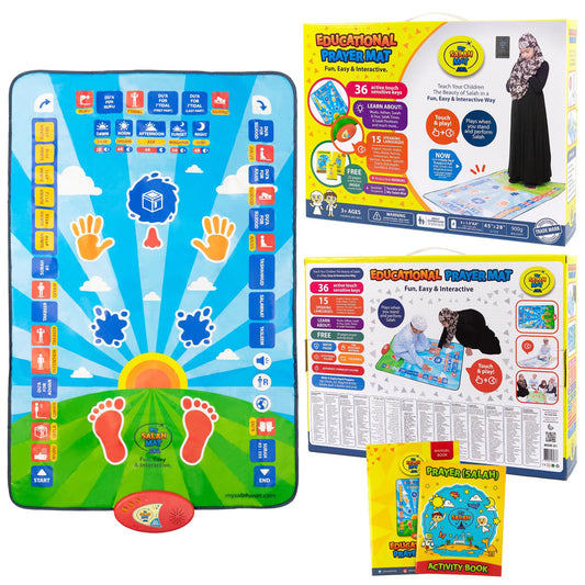 🕌📖 Educational Prayer Mat for Kids - 🌙✨ Ramadan SALE % 🛒