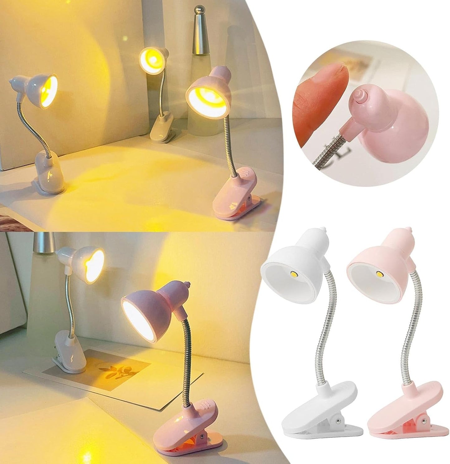 📖💡 Mini Clip-On LED Reading Lamp - 🔥 FLAT 50% OFF! 🛒